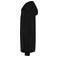 Sudadera con capucha y cremallera unisex BS304. Color black.