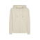 Sudadera con capucha y cremallera unisex BS304. Color off white.
