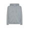 Sudadera con capucha y cremallera unisex BS304. Color grey heather.