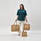 Bolso shopper de jute laminado Bs905l. .
