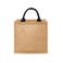 Bolso shopper de jute Bs905m. Color natural/black.