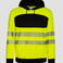 Sudadera con capucha de alta visibilidad clase 3 unisex Hi-viz Hoody. Color amarillo/negro.