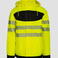 Parka de alta visibilidad clase 3 unisex. Color amarillo/negro.