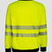 Sudadera de alta visibilidad clase 3 unisex. Color amarillo/negro.