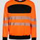 Sudadera de alta visibilidad clase 3 unisex. Color naranja/negro.