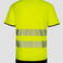 Camiseta de alta visibilidad clase 2 unisex Eost. Color amarillo/negro.