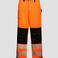 Pantalon de alta visibilidad clase 2 unisex. Color naranja/negro.