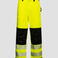 Pantalon de alta visibilidad clase 2 unisex. Color amarillo/negro.