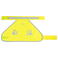 Chaleco reflectante para perros unisex Vest Dogs. Color amarillo.