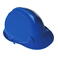 Casco de obra básico Basic. Color azul.