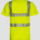 Camiseta de alta visibilidad unisex Broken. Color amarillo.