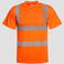 Camiseta de alta visibilidad unisex Broken. Color naranja.