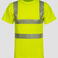 Camiseta de alta visibilidad unisex Broken. Color amarillo.