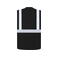 Chaleco reflectante unisex Wismar. Color negro.