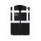 Chaleco reflectante unisex Wismar. Color negro.