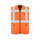 Chaleco reflectante unisex Wismar. Color naranja.