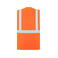 Chaleco reflectante unisex Wismar. Color naranja.