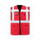 Chaleco reflectante unisex Wismar. Color rojo.