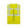 Chaleco de alta visibilidad unisex Larisa. Color amarillo.