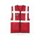 Chaleco de alta visibilidad unisex Larisa. Color rojo.