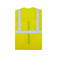 Chaleco de alta visibilidad unisex Larisa. Color amarillo.