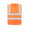 Chaleco reflectante ligero unisex Minden. Color naranja.