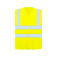 Chaleco reflectante ligero unisex Minden. Color amarillo.
