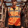 Chaleco reflectante malla transpirable unisex Mesh Vest. .