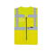 Chaleco reflectante malla transpirable unisex Mesh Vest. Color amarillo.