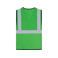 Chaleco reflectante malla transpirable unisex Mesh Vest. Color verde.