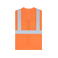 Chaleco reflectante malla transpirable unisex Mesh Vest. Color naranja.