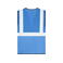 Chaleco reflectante malla transpirable unisex Mesh Vest. Color azul.