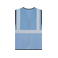 Chaleco reflectante malla transpirable unisex Mesh Vest. Color azul cielo.