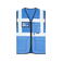 Chaleco reflectante malla transpirable unisex Mesh Vest. Color azul.
