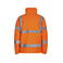 Chaqueta polar de alta visibilidad clase 3 unisex Fleece-Jacket. Color naranja.
