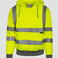 Sudadera con capucha de alta visibilidad clase 3 unisex Hoody. Color amarillo.