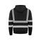 Sudadera con capucha de alta visibilidad clase 3 unisex Hoody. Color negro.
