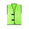 Chaleco reflectante con identificador unisex Identification vest. Color verde neón.