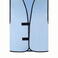 Chaleco reflectante con identificador unisex Identification vest. Color azul cielo.