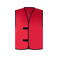 Chaleco reflectante con identificador unisex Identification vest. Color rojo.