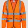 Chaqueta de alta visibilidad ligera unisex Andorra. Color naranja.