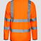 Chaqueta de alta visibilidad ligera unisex Andorra. Color naranja.