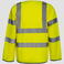 Chaqueta de alta visibilidad ligera unisex Andorra. Color amarillo.