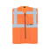 Chaleco reflectante unisex Multi Functional Vest. Color naranja.