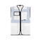 Chaleco reflectante unisex Multi Functional Vest. Color blanco.