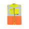 Chaleco reflectante unisex Multi Functional Vest. Color amarillo/naranja.