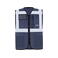 Chaleco reflectante unisex Multi Functional Vest. Color azul marino.