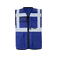 Chaleco reflectante unisex Multi Functional Vest. Color azul real.