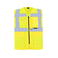 Chaleco reflectante unisex Multi Functional Vest. Color amarillo.