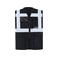 Chaleco reflectante unisex Multi Functional Vest. Color negro.